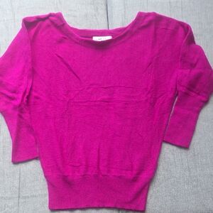 Milly Women's Fuchsia Crew Neck Sweater